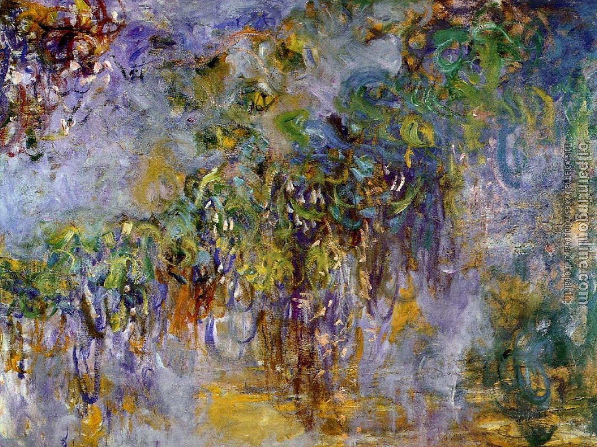 Monet, Claude Oscar - Wisteria, right half